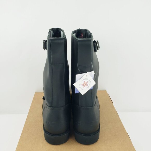 Cruiserworks Men Size 9 Wide Black Leather Classic Motorcycle Pull On Boots NEW - Picture 8 of 14